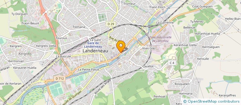 localisation de l'entreprise MADAME ANNE LANNUZEL à LANDERNEAU