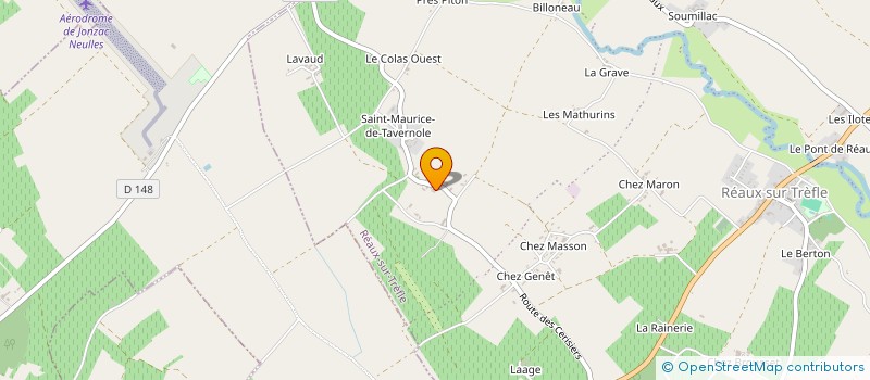 localisation de l'entreprise MADAME ANNE LAPIERRE  REAUX SUR TREFLE