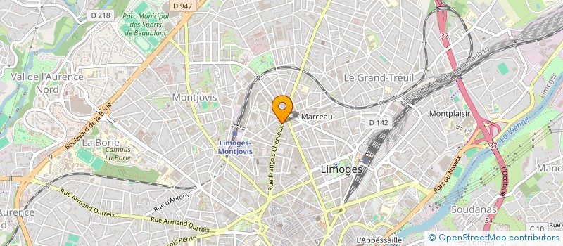localisation de l'entreprise MADAME ANNE LAPLACE à LIMOGES