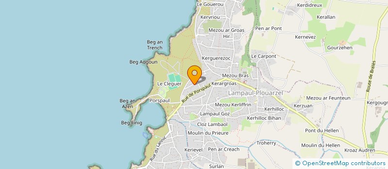localisation de l'entreprise MADAME ANNE LAPORTE  LAMPAUL-PLOUARZEL