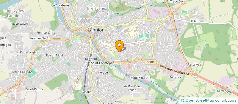 localisation de l'entreprise MADAME ANNE LARIVAIN  PLOUMILLIAU