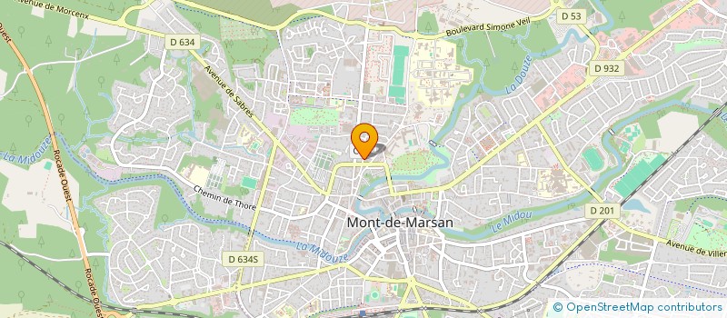 localisation de l'entreprise MADAME ANNE LATASTE  MONT-DE-MARSAN