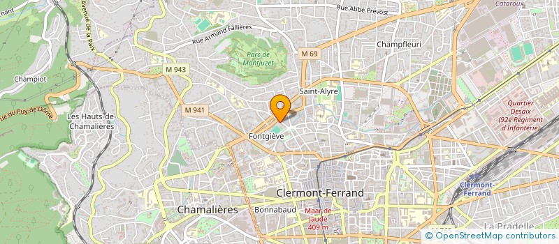 localisation de l'entreprise MADAME ANNE LAUDEREAU  CLERMONT-FERRAND