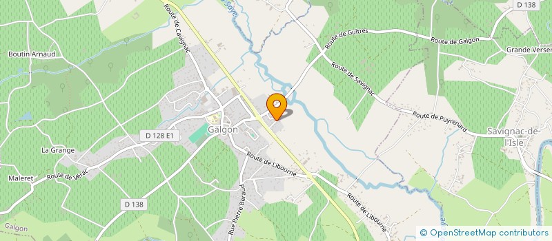 localisation de l'entreprise MADAME ANNE LAUDET  GALGON