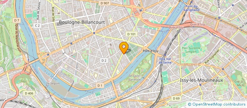 localisation de l'entreprise MADAME ANNE LAUDY à BOULOGNE-BILLANCOURT