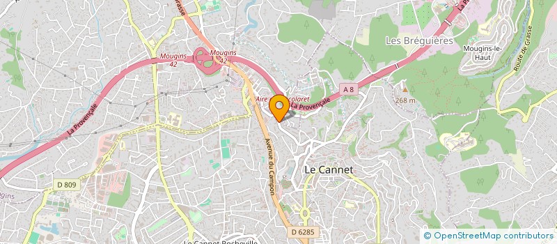 localisation de l'entreprise MADAME ANNE-LAURE ASSIBAT à LE CANNET