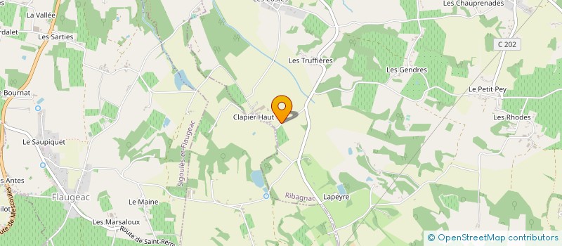 localisation de l'entreprise MADAME ANNE-LAURE BARBE  SIGOULES-ET-FLAUGEAC