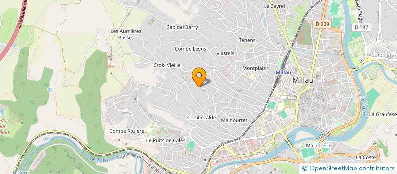 localisation de l'entreprise MADAME ANNE-LAURE BARRALLON  MILLAU