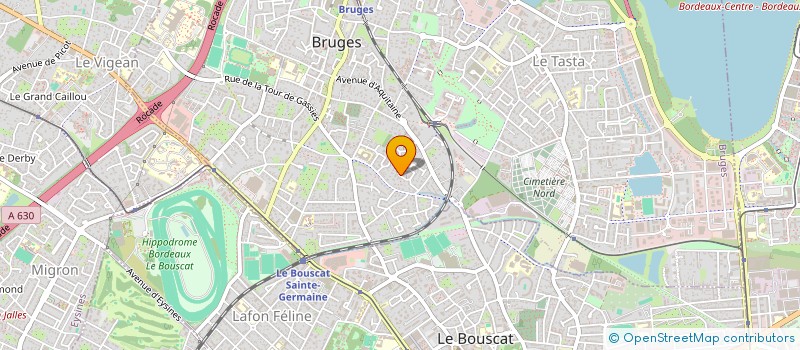 localisation de l'entreprise MADAME ANNE-LAURE BEHIR  BRUGES