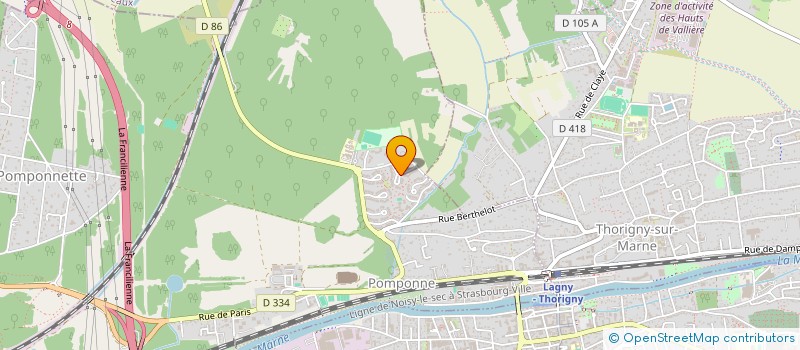 localisation de l'entreprise MADAME ANNE LAURE BENATTAR  POMPONNE