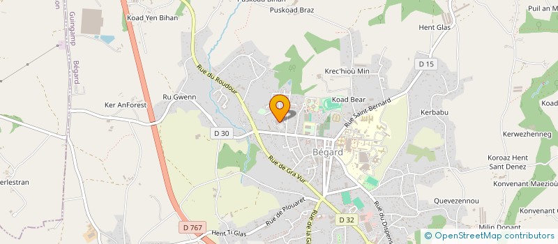 localisation de l'entreprise MADAME ANNE-LAURE BENISTANT  BEGARD