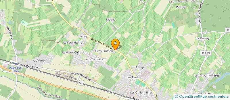 localisation de l'entreprise MADAME ANNE LAURE BILLY  SAINT-MARTIN-LE-BEAU