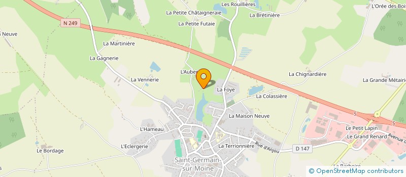 localisation de l'entreprise MADAME ANNE-LAURE BODET à SEVREMOINE