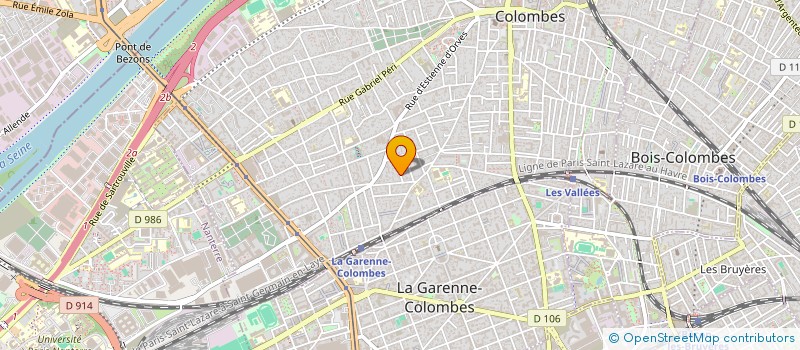 localisation de l'entreprise MADAME ANNE LAURE BODIN à COLOMBES