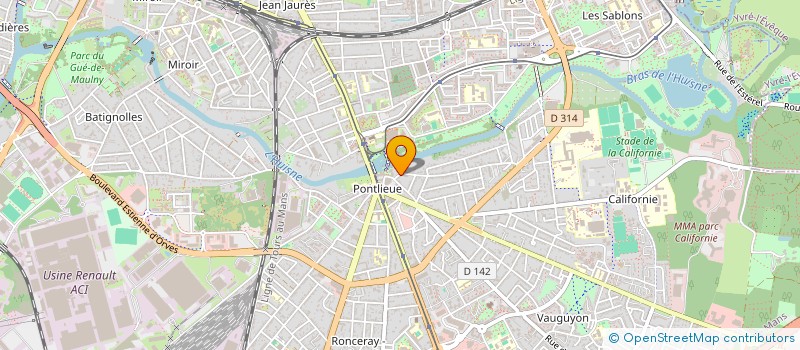 localisation de l'entreprise MADAME ANNE LAURE BORENCE  LE MANS