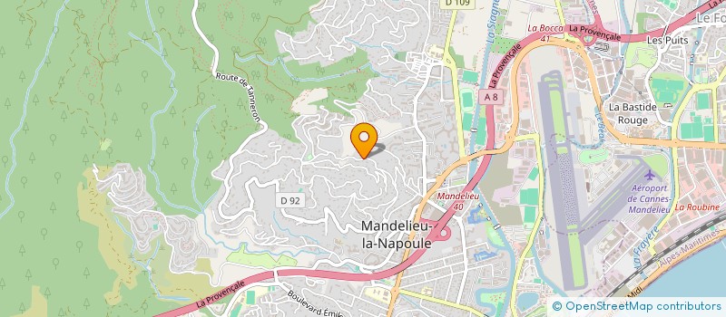 localisation de l'entreprise MADAME ANNE LAURE BORG à MANDELIEU-LA-NAPOULE