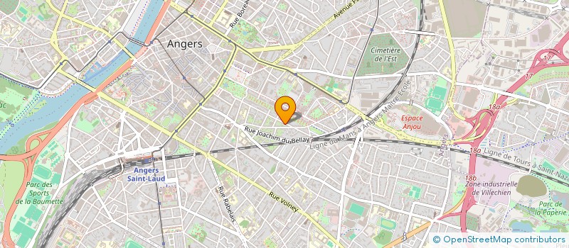 localisation de l'entreprise MADAME ANNE-LAURE BRICHET à ANGERS