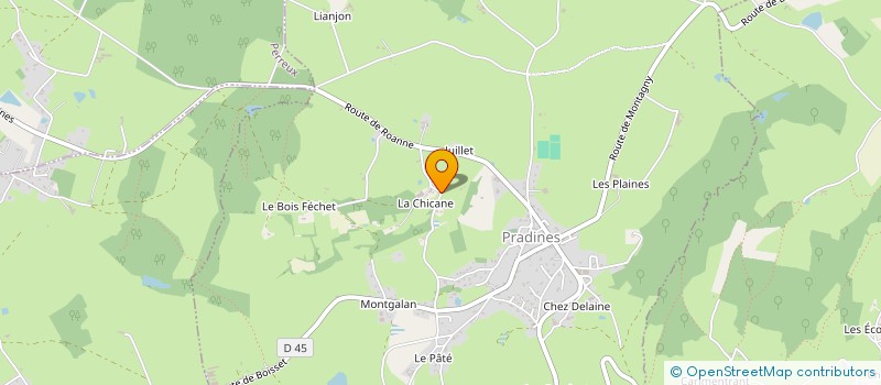 localisation de l'entreprise MADAME ANNE-LAURE BRUN  PRADINES