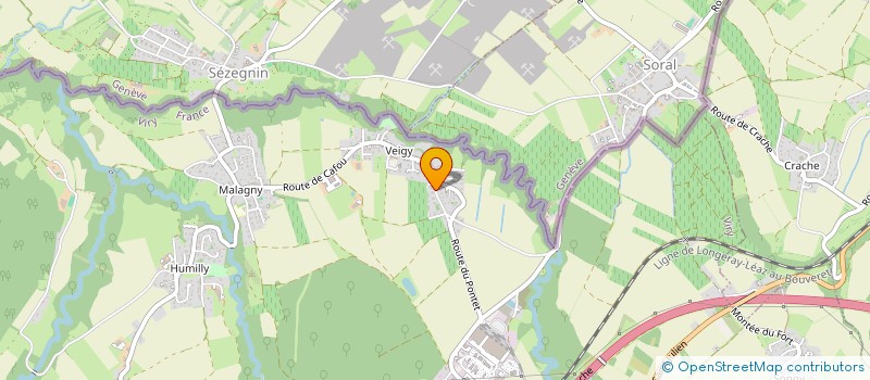 localisation de l'entreprise MADAME ANNE-LAURE CAEL  TIGNIEU-JAMEYZIEU