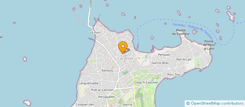 localisation de l'entreprise MADAME ANNE LAURE CASTEL  CARANTEC