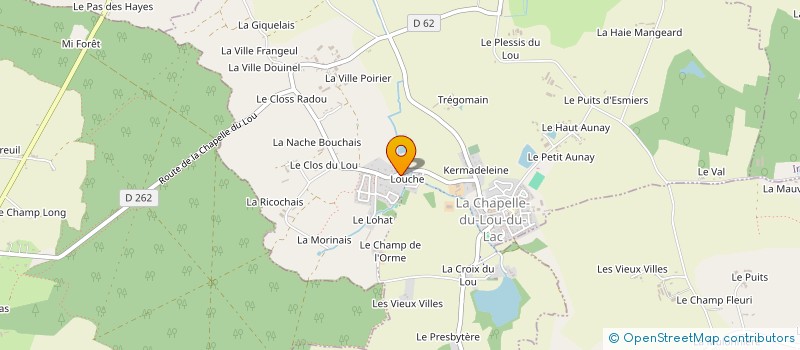 localisation de l'entreprise MADAME ANNE LAURE CEVAER  LA CHAPELLE DU LOU DU LAC