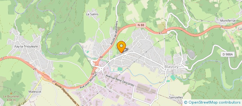 localisation de l'entreprise MADAME ANNE-LAURE CHABRIER  BLAVOZY