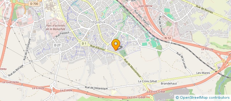 localisation de l'entreprise MADAME ANNE-LAURE CHARBONNEAU  TREGUEUX