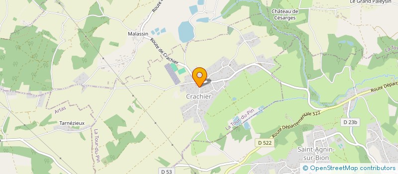 localisation de l'entreprise MADAME ANNE-LAURE CHOMARD  CRACHIER