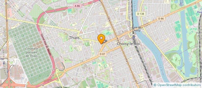localisation de l'entreprise MADAME ANNE-LAURE CHRETIEN  THIAIS