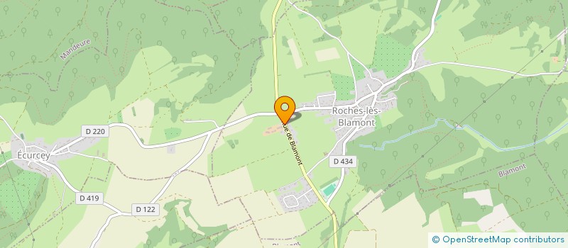 localisation de l'entreprise MADAME ANNE LAURE CHRIST  ROCHES-LES-BLAMONT