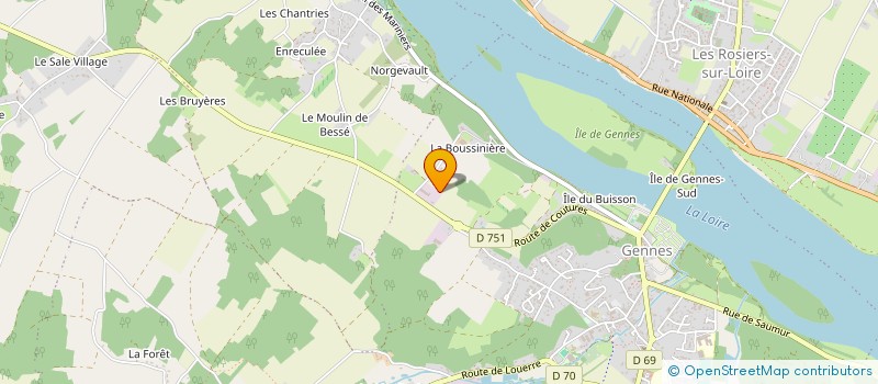 localisation de l'entreprise MADAME ANNE LAURE COCHIN  GENNES-VAL-DE-LOIRE