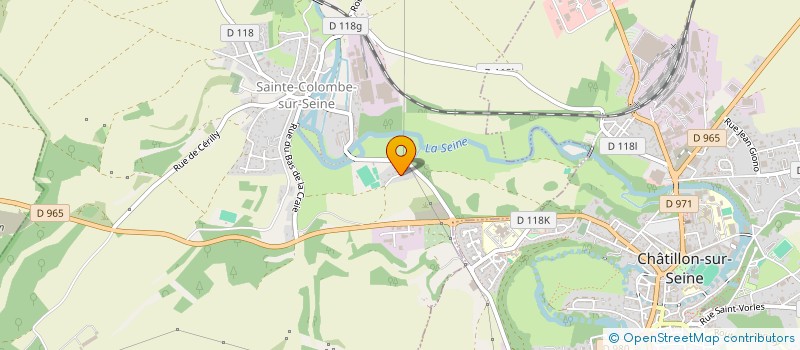 localisation de l'entreprise MADAME ANNE-LAURE COIFFU  SAINTE-COLOMBE-SUR-SEINE