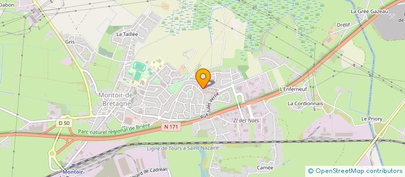 localisation de l'entreprise MADAME ANNE-LAURE CRESPIN  MONTOIR-DE-BRETAGNE