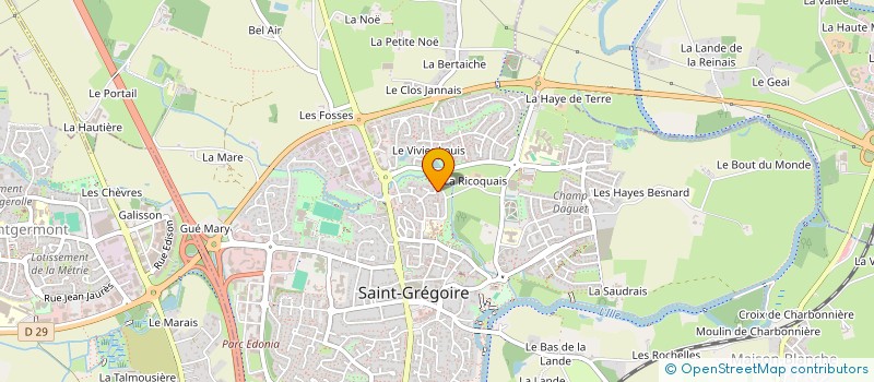 localisation de l'entreprise MADAME ANNE-LAURE DE MONTGOLFIER  SAINT-GREGOIRE