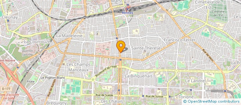 localisation de l'entreprise MADAME ANNE LAURE DE RIOLS DE FONCLARE  RENNES