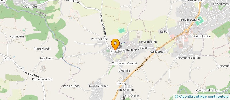 localisation de l'entreprise MADAME ANNE-LAURE DECHESNE  PLOULEC'H