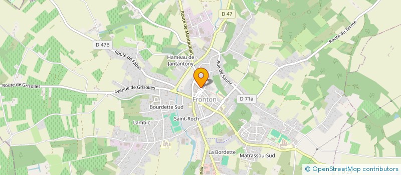 localisation de l'entreprise MADAME ANNE-LAURE DERRIEN  FRONTON