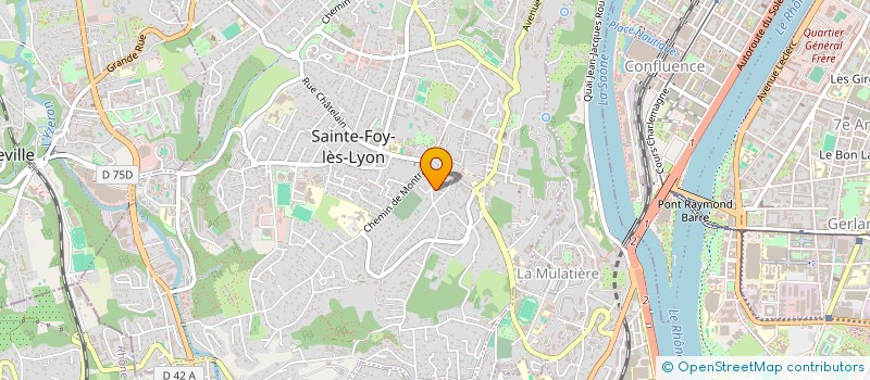 localisation de l'entreprise MADAME ANNE-LAURE DOMINJON à SAINTE-FOY-LES-LYON