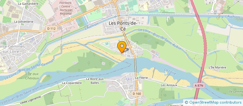 localisation de l'entreprise MADAME ANNE-LAURE DUBOIS  LES PONTS-DE-CE