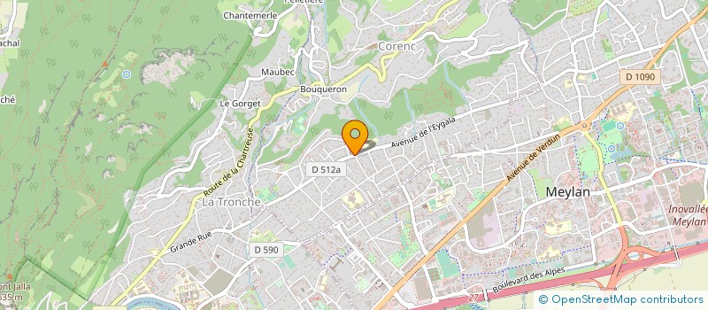 localisation de l'entreprise MADAME ANNE-LAURE DUFOUR  CORENC