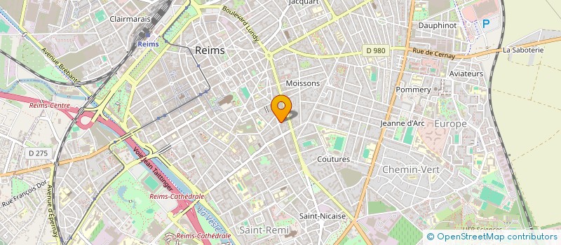 localisation de l'entreprise MADAME ANNE-LAURE DUMONT à REIMS