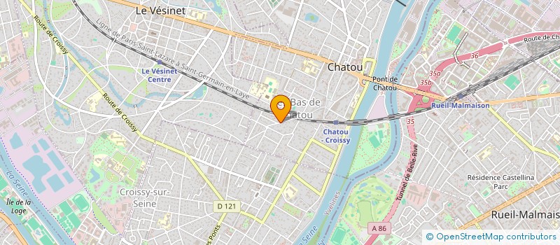 localisation de l'entreprise MADAME ANNE-LAURE EUDE  CHATOU