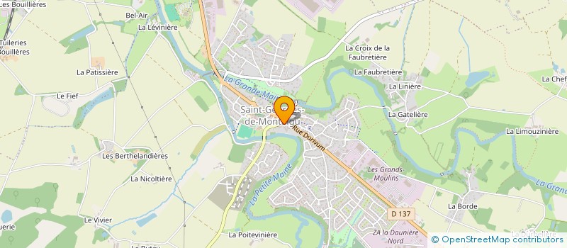 localisation de l'entreprise MADAME ANNE-LAURE EVRARD à MONTAIGU-VENDEE
