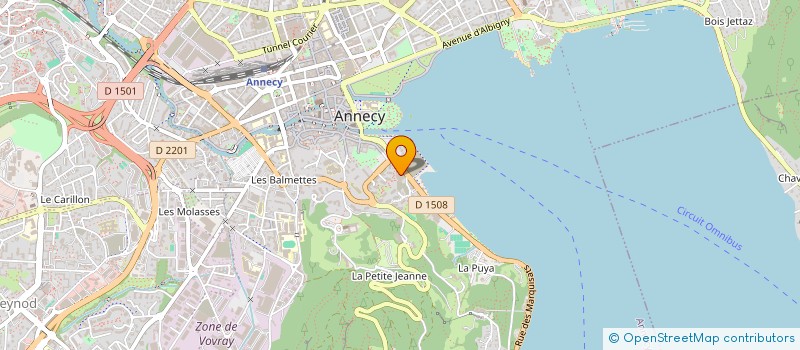 localisation de l'entreprise MADAME ANNE LAURE FALCONNET à ANNECY