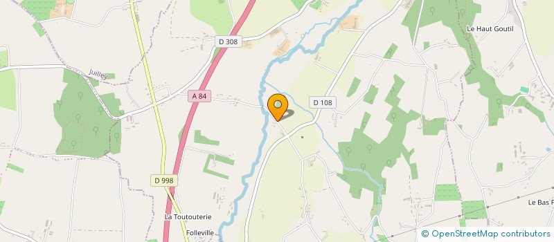 localisation de l'entreprise MADAME ANNE-LAURE FALGUIERES  SAINT-SENIER-DE-BEUVRON