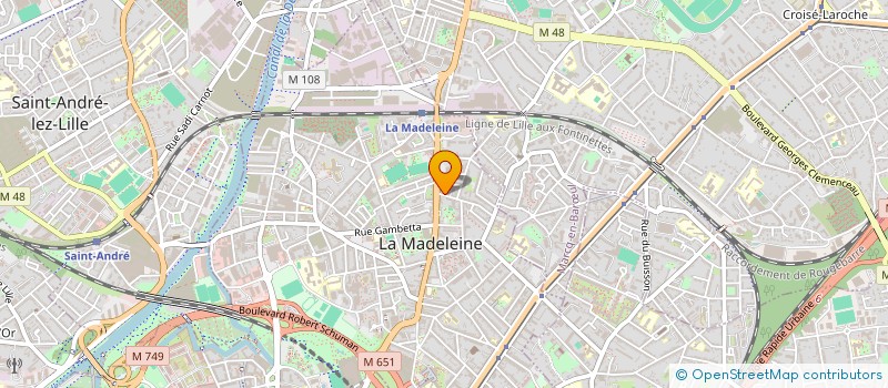 localisation de l'entreprise MADAME ANNE LAURE FARGES à LA MADELEINE