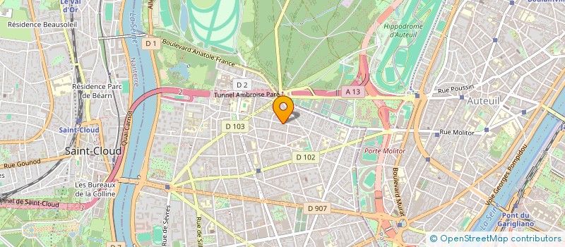 localisation de l'entreprise MADAME ANNE LAURE FEAT à BOULOGNE-BILLANCOURT