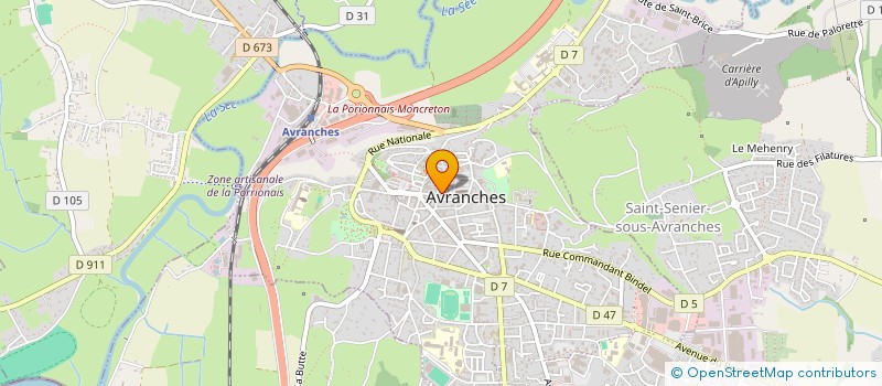 localisation de l'entreprise MADAME ANNE LAURE FERES  AVRANCHES