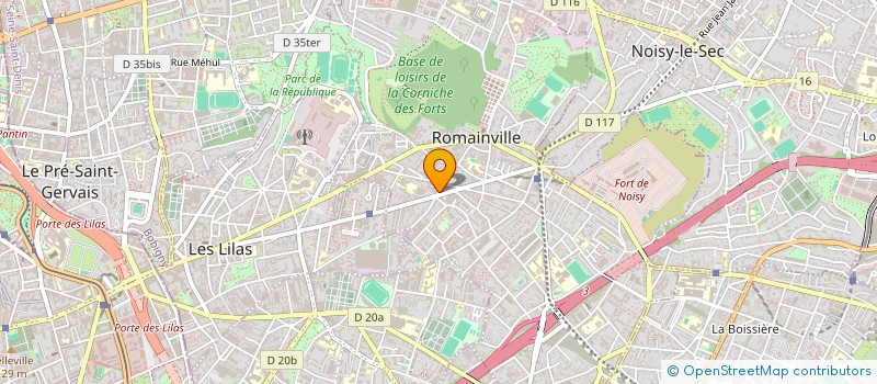 localisation de l'entreprise MADAME ANNE LAURE FERON à ROMAINVILLE