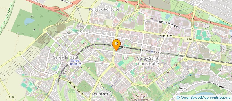 localisation de l'entreprise MADAME ANNE-LAURE FOURNAISE  CERGY